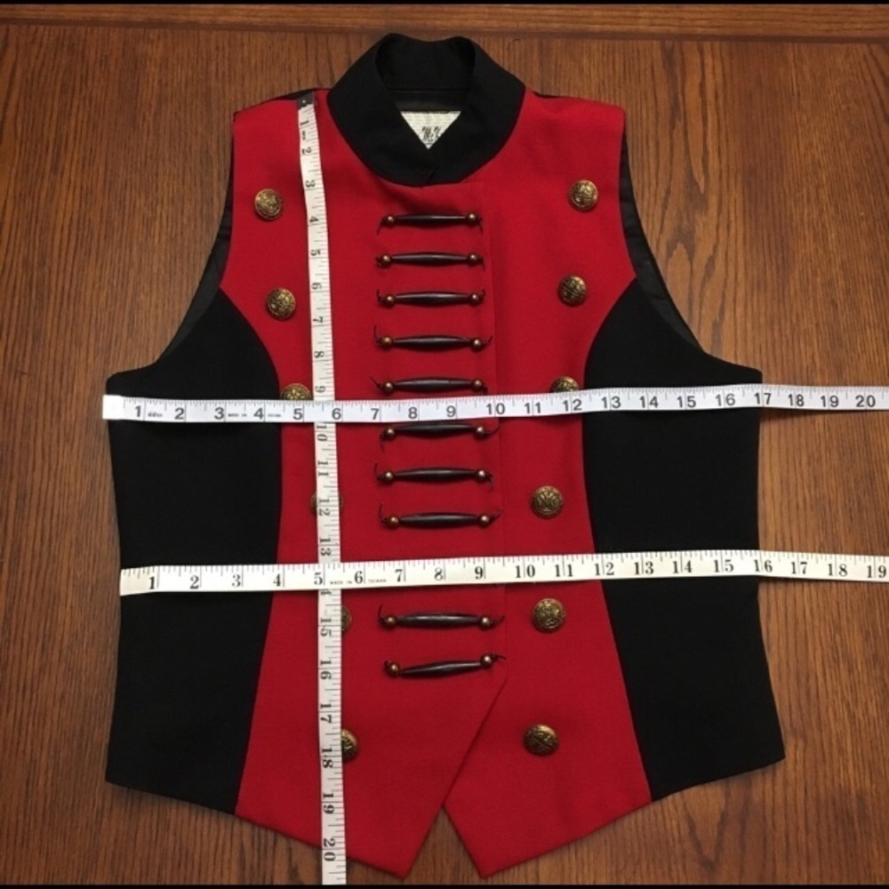 Wool Calvary Style Hairpipe Beads Western Wear Festival Rodeo Hippie Vest - Sz S - Picture 7 of 7
